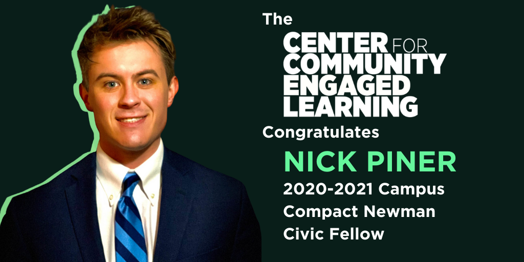 2020-21 Newman Civic Fellow Nick Piner