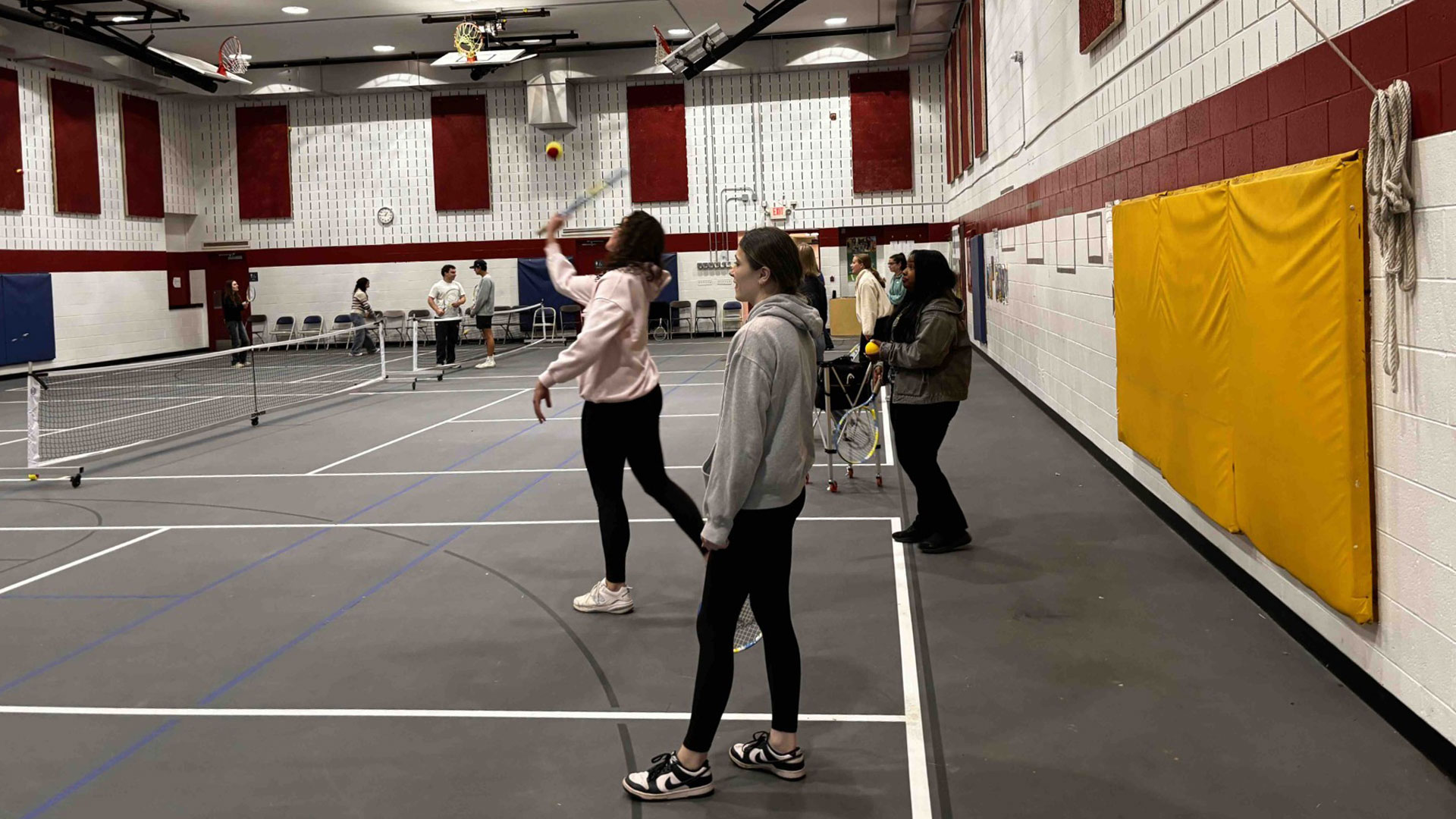 As part of their site visit to TMYL in Lansing, MSU students of PR 425 - Public Relations strategy and ethics had the opportunity to experience first-hand the fun and potentially transformative nature of tennis as incorporated into a community-based youth leadership program.