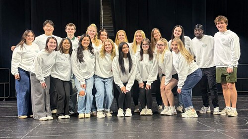 A group photo of the full Greek Week 2026 leadership team.